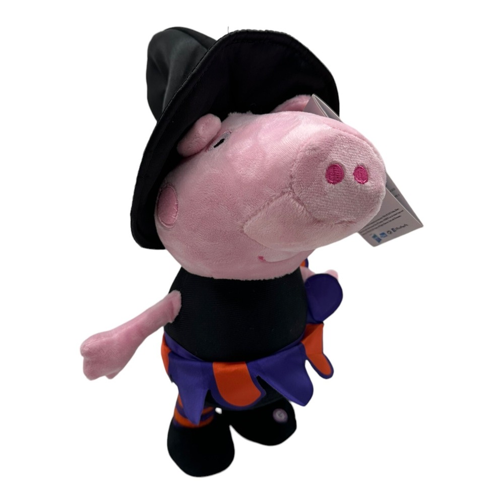 Gemmy Animated Peppa‎ Pig Witch Halloween Waddler Sound Plush 11" Tall